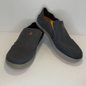 OluKai Nohea Mesh Gray Slip-On Shoe Size 11.5
